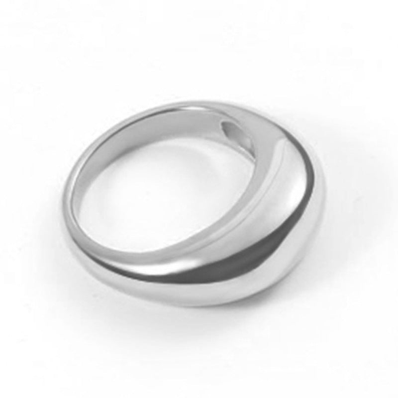 Wholesale stainless steel high-end hip-hop punk 18k gold plated ring